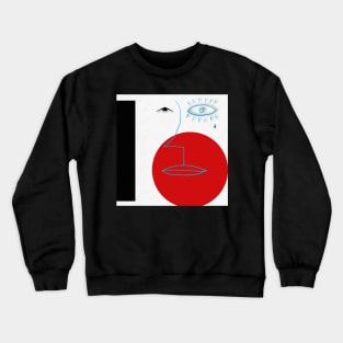 Abstract face and tear Crewneck Sweatshirt